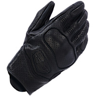 Alpinestars Mustang V3 Leather Gloves - Black / Black
