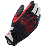 Alpinestars Mongress Airflow Gloves - Black / Flame Red / Ecru