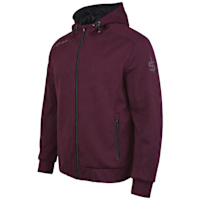 Spada Blade Zip Textile Hoodie - Port Red