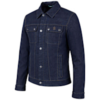 Spada Tura Trucker Textile Jacket - Rinse Indigo