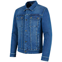 Spada Tura Trucker Textile Jacket - Washed Blue