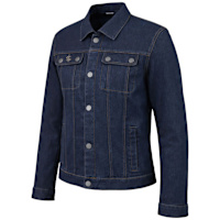 Spada Ladies Tura Trucker Textile Jacket - Rinse Indigo