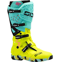 Sidi Crossair X CE Boots - Mint / Fluo Yellow