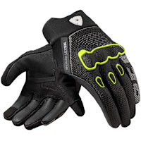 Rev'it Hyperspeed 3 Textile Gloves - Black / Neon Yellow