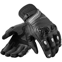 Rev'it Positron Leather Gloves - Black / White