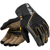 Rev'it Mangrove 2 Textile Gloves - Black / Ochre Yellow