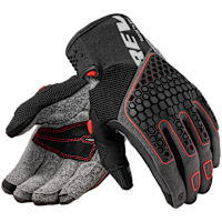 Rev'it Mangrove 2 Textile Gloves - Grey / Red