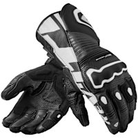 Rev'it Argon 3 Leather Gloves - Black / White