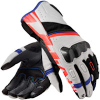 Rev'it RSR 5 Leather Gloves - White / Blue