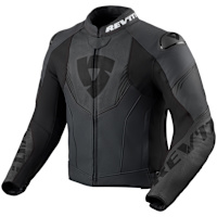 Rev'it Argon 3 Leather Jacket - Black / Anthracite