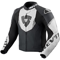Rev'it Argon 3 Leather Jacket - Black / White
