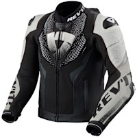Rev'it Hyperspeed 3 Pro Leather Jacket - Black / White