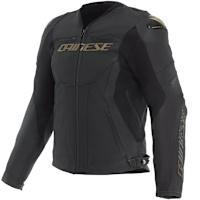 Dainese Racing 5 Leather Jacket - Black / Gold