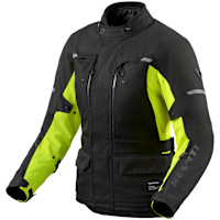 Rev'it Ladies Outback 5 H2O Textile Jacket - Black / Neon Yellow