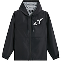 Alpinestars Speeder Chromium Windbreaker Jacket - Black / White