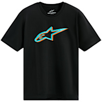 Alpinestars Ageless Shadow CSF T-Shirt - Black / Turquoise