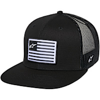 Alpinestars Flat Flag Trucker Cap - Black / Black