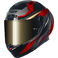 Nolan X-804 RS Ultra Carbon Lesmo - Carbon / Red / Grey / Gold