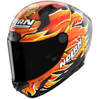 Nolan X-804 RS Ultra Carbon Replica Iannone - Carbon / Red / Orange / Yellow