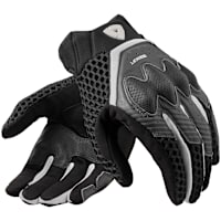 Rev'it Veloz Leather Gloves - Black / White