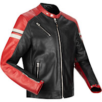 Segura Romeo Leather Jacket - Black / Red