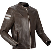 Segura Romeo Leather Jacket - Brown / White