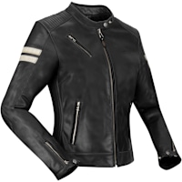 Segura Ladies Romeo Leather Jacket - Black / White