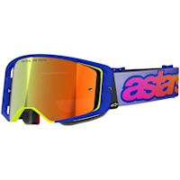 Alpinestars Supertech Vision Vista Goggles - Blue / Yellow / Purple / Mirror Red Lens