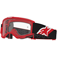 Alpinestars Vision OTG Goggles - Red / Black / White / Clear Lens