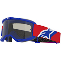 Alpinestars Vision Sand Goggles - Blue / Red / White / Dark Smoke Lens
