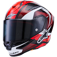 Alpinestars Supertech R7 - Kinetis Gloss Black / Red / White