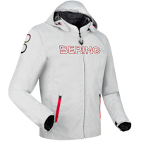 Bering Warwick Textile Jacket - Light Grey / Red