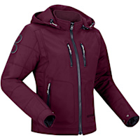Bering Ladies Scoop Textile Jacket - Burgundy