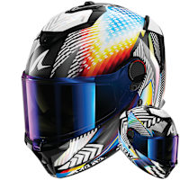 Shark Spartan GT Pro Carbon - Sthyr Black / White / Rainbow