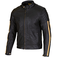 Merlin Icon D3O&reg; Leather Jacket - Black / Gold