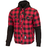 Merlin Deadwood Over Shirt Hoody - Black / Red