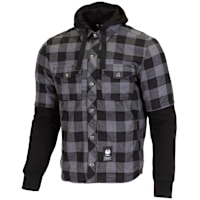 Merlin Deadwood Over Shirt Hoody - Black / Grey