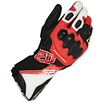 Alpinestars FQ20 SP-3 Monster Leather Gloves - Black / White / Fluo Red