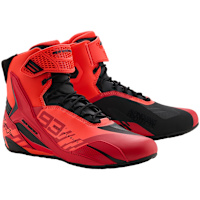 Alpinestars MM93 Faster-4 Shoes - Fluo Red / Bright Red / Black