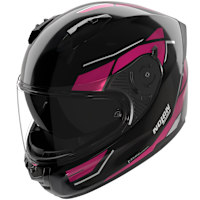 Nolan N60-6 Sincrono - Black / Fucsia / Metal Grey