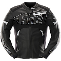 Furygan Helix Leather Jacket - Black / White