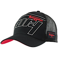 Furygan Rage Trucker Cap - Black / White / Red