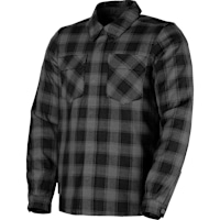 Icon Fallblock Flannel Textile Riding Shirt - Black
