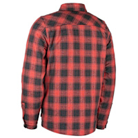 Icon Fallblock Flannel Textile Riding Shirt - Red