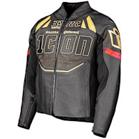 Icon Contra3 Perforated Leather Jacket - Rizz Rizz Black