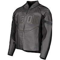 Icon Contra3 Perforated Leather Jacket - Rizz Rizz Stealth
