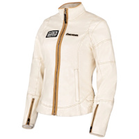 Icon Ladies Tuscadero 3 Textile Jacket - White