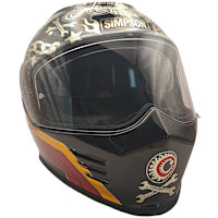 Simpson Venom ECE 22.06 - Tattoo Black / Chrome