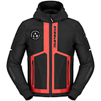 Spidi Hoodie Armor Evo 2 Textile Jacket - Black / Red