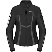 Spidi Ladies Motojoy Textile Jacket - Black / White